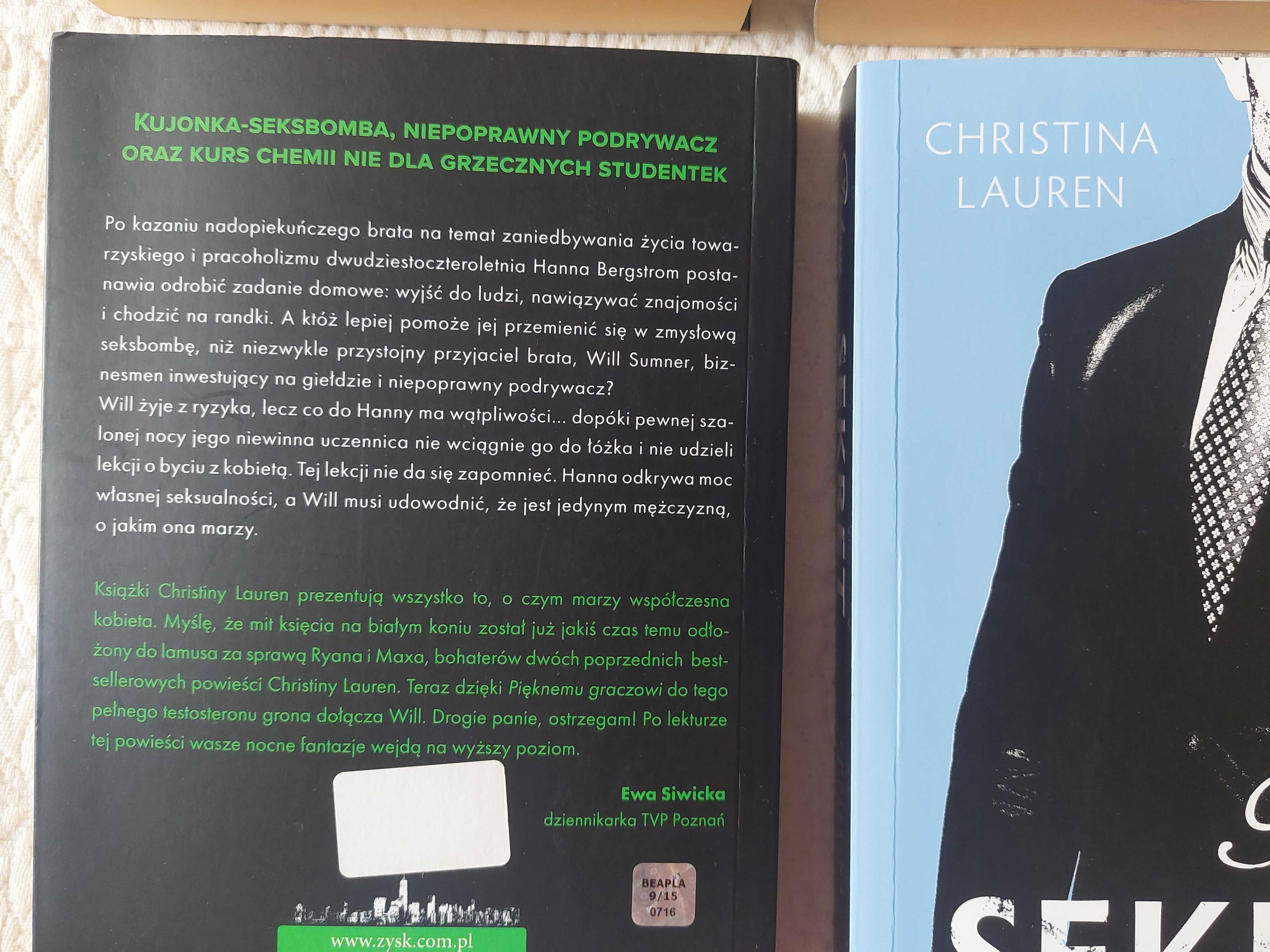 Międzynarodowy bestseller od Ch. Lauren "Piękny Drań" 4 książki