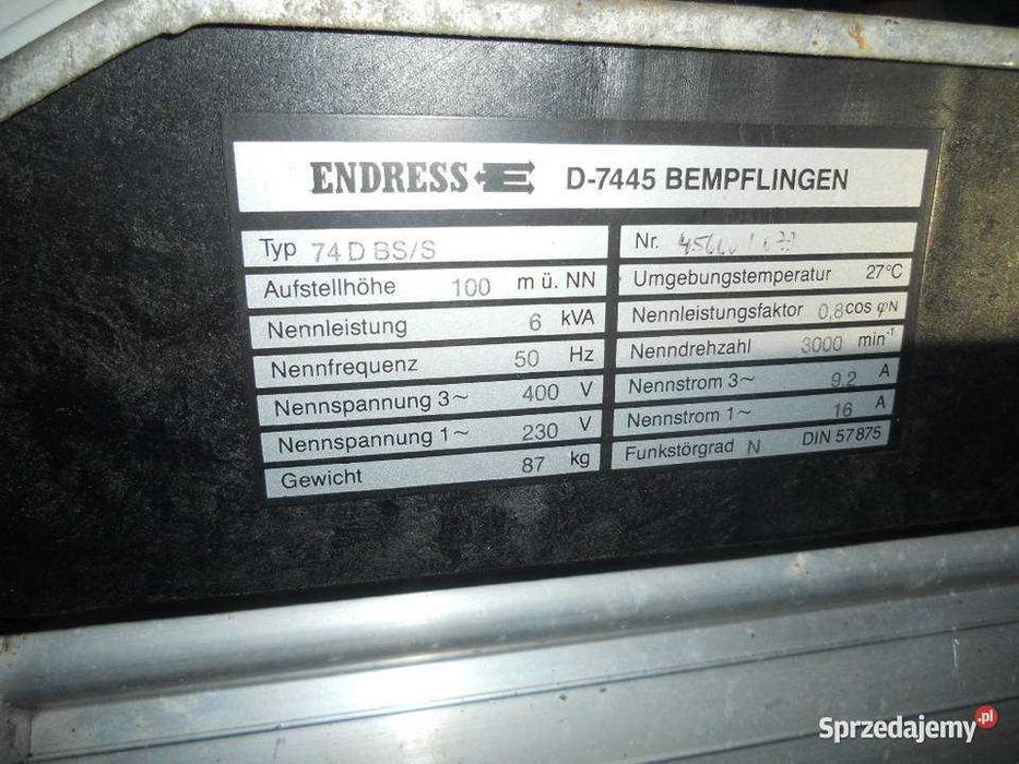 Generator Agregat 6 Kva Sdmo Vanguard Briggs & Stratton 2x Twin