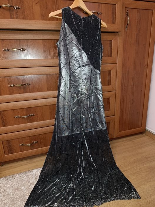 Вечірнє плаття блискуче бісер люрексна нитка