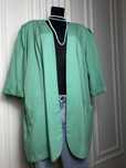 Marynarka damska zielona seledynowa plus size 46 xxxl na wiosne