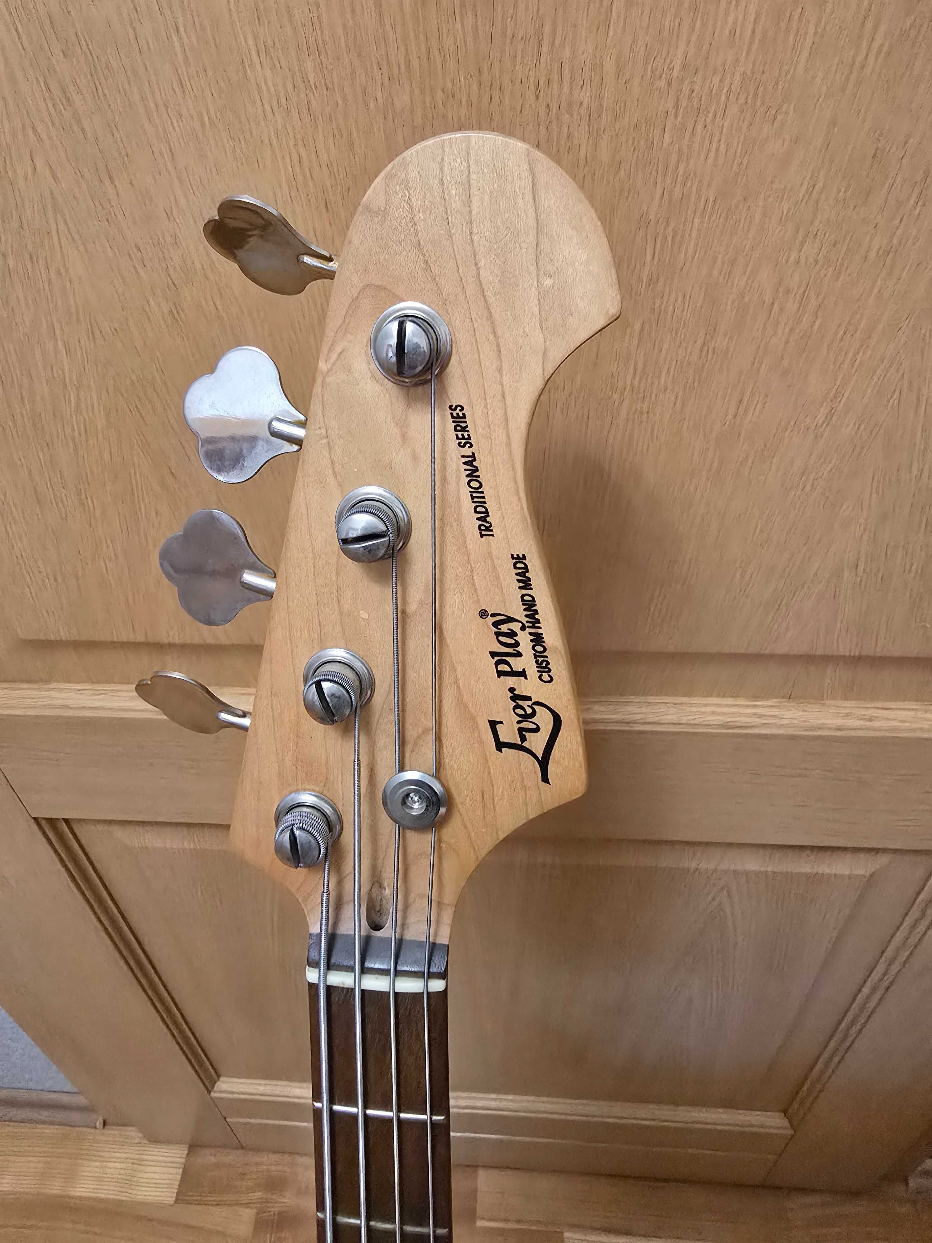 Gitara basowa Ever Play i wzmacniacz Marshall B30, cały zestaw !