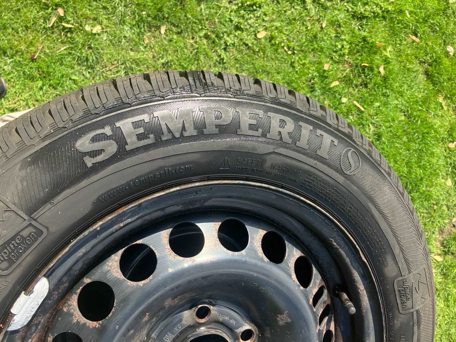 Koła stalowe opony Zimowe 5x110 195/65 R15 6-8 mm bieżnik