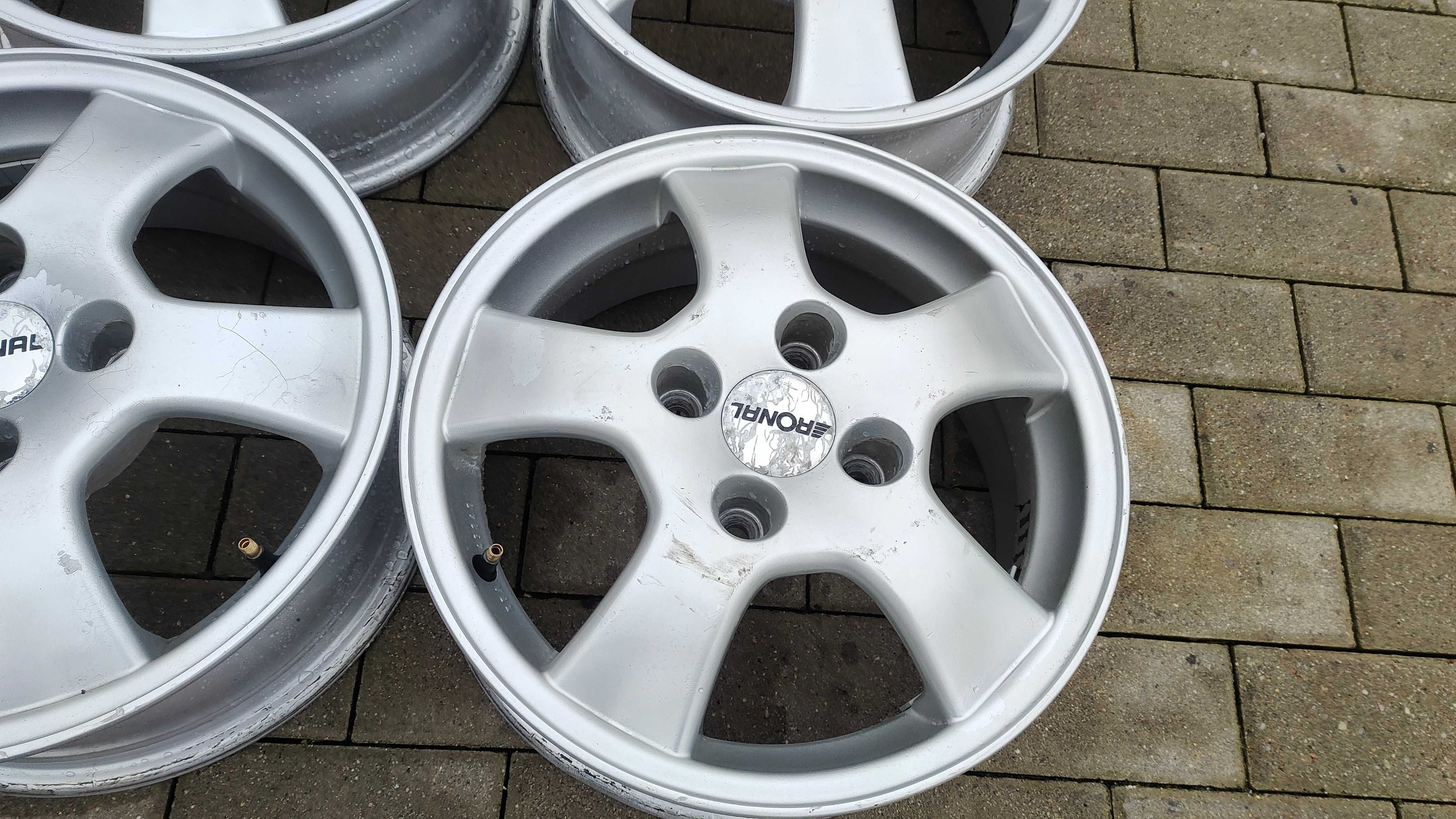 Felgi Aluminiowe Ronal 15 4x114,3 6J ET44 Hond Nissan Mitsubishi