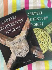 Zabytki architektu polskiej 1 i 2 tom