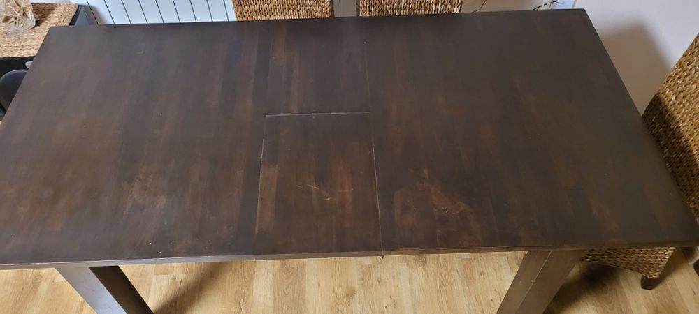 Stół rozkładany + 6 krzeseł