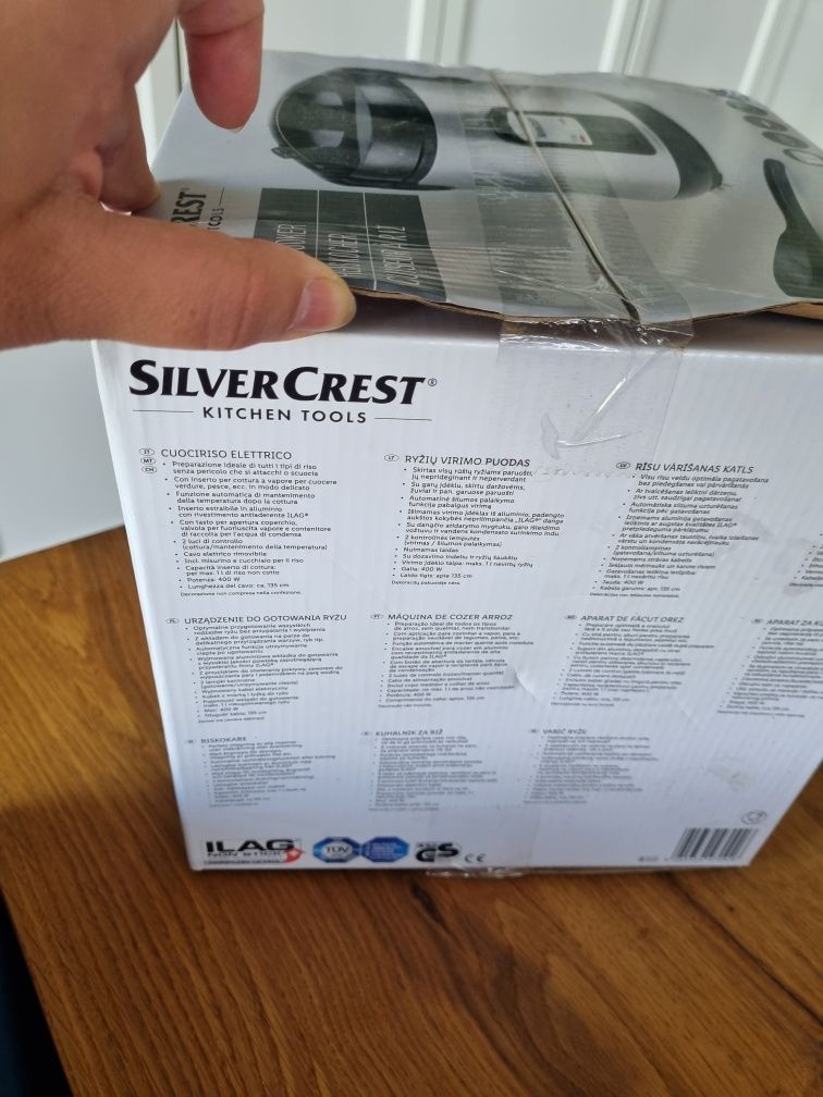 Nowy silvercrest ricecooker parowar do gotowania ryżu, warzyw i ryb
