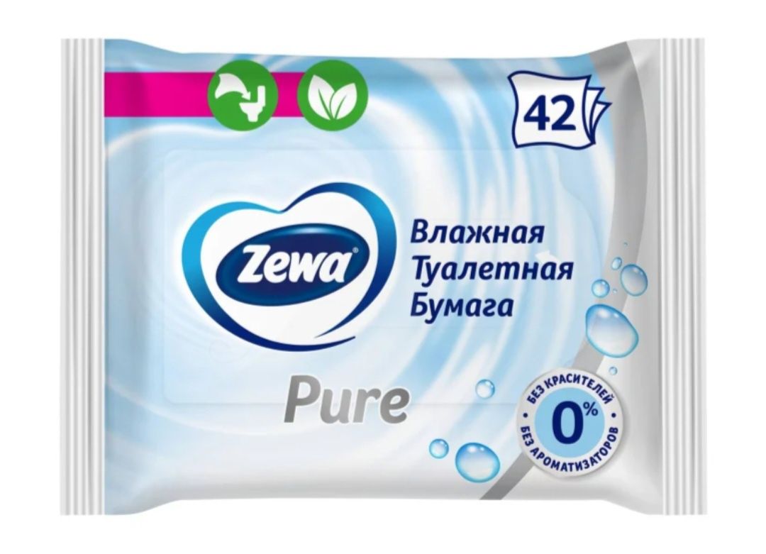 Zewa туалетний папір вологий 42 шт