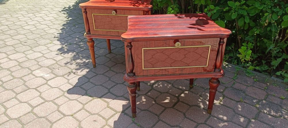 Piękne szafki nocne Vintage PRL Ludwikowskie