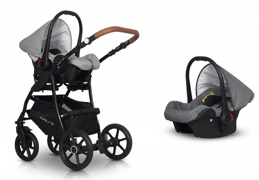 Wózek 3w1 Wielofunkcyjny Riko Basic DUŻE KOŁA
RIKO BASIC PLUS GREY FOX
