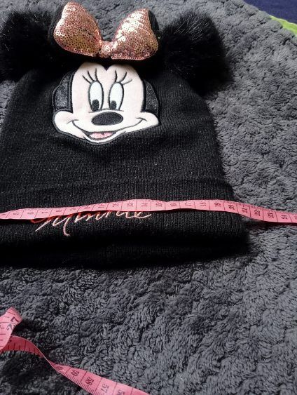 Czapka wiązana zimowa dziewcz. 54 cool c. i M. Miki 104/122 H&M.