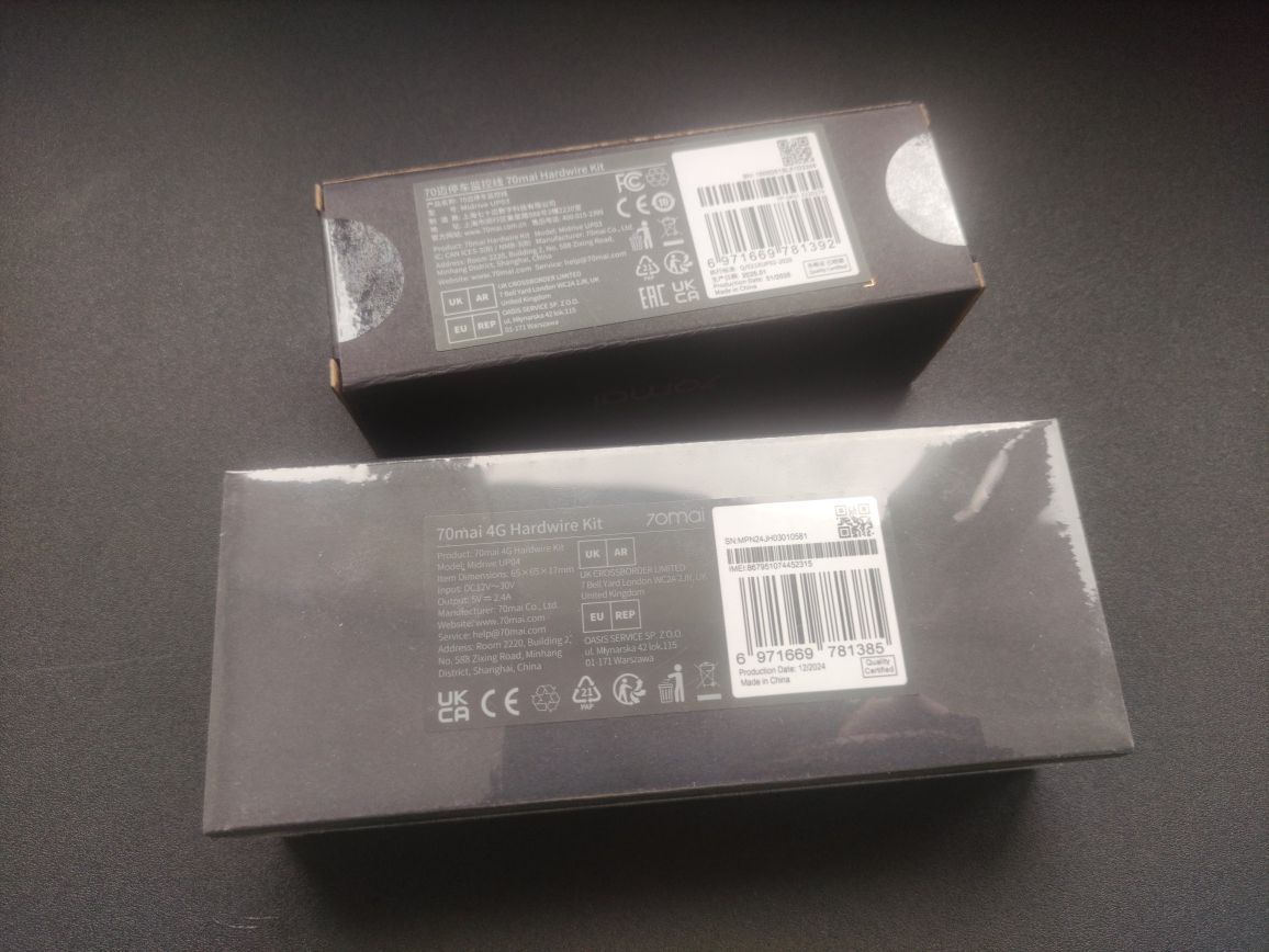 70mai HWkit UP02/UP03/UP04, кабелі паркування для A810, A510, M500