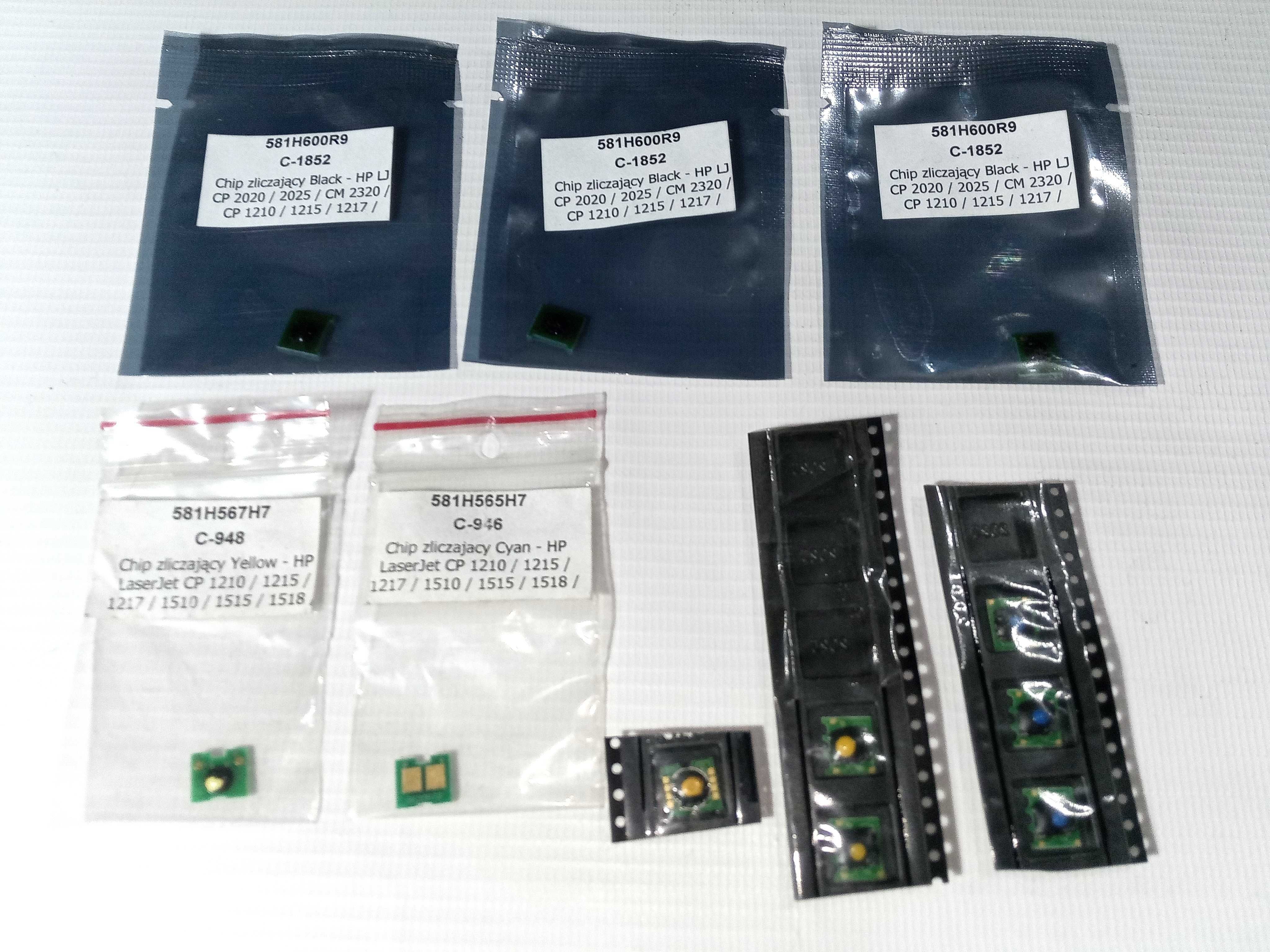 Chipy zliczające do HP serii CP 1210/1215.. CM 2320 CP 1515n 11sztuk