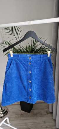 Niebieska spódnica sztruksowa b.young rozmiar XS