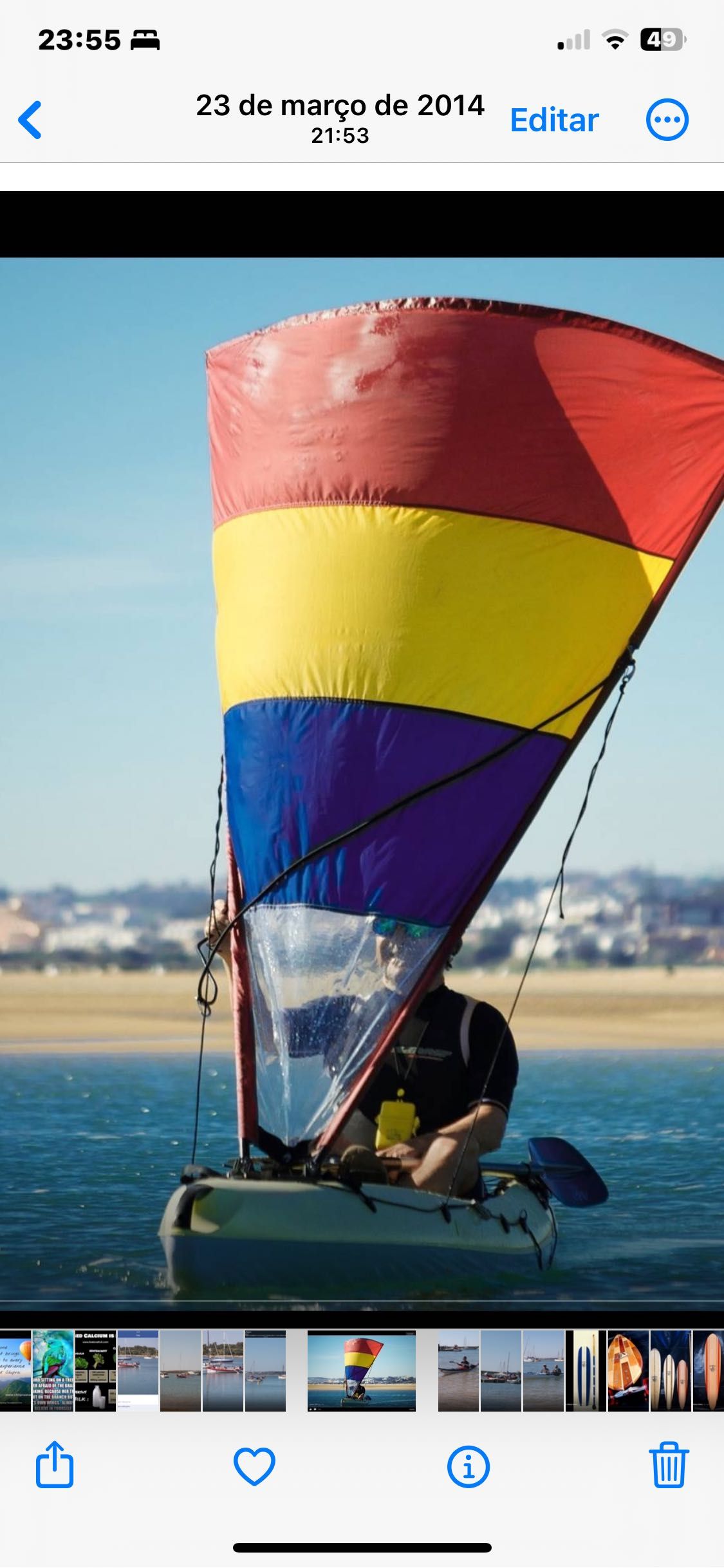 Kayak scarpa bic with rudder and sail
