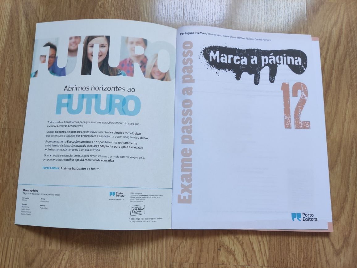 Português 12°- Caderno de Atividades Marca a Página- Porto Editora