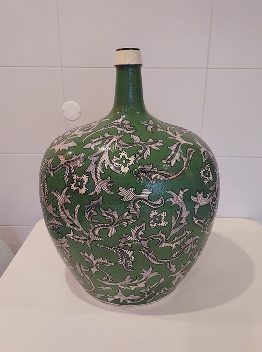 Garrafão/Jarra de Vidro Pintado