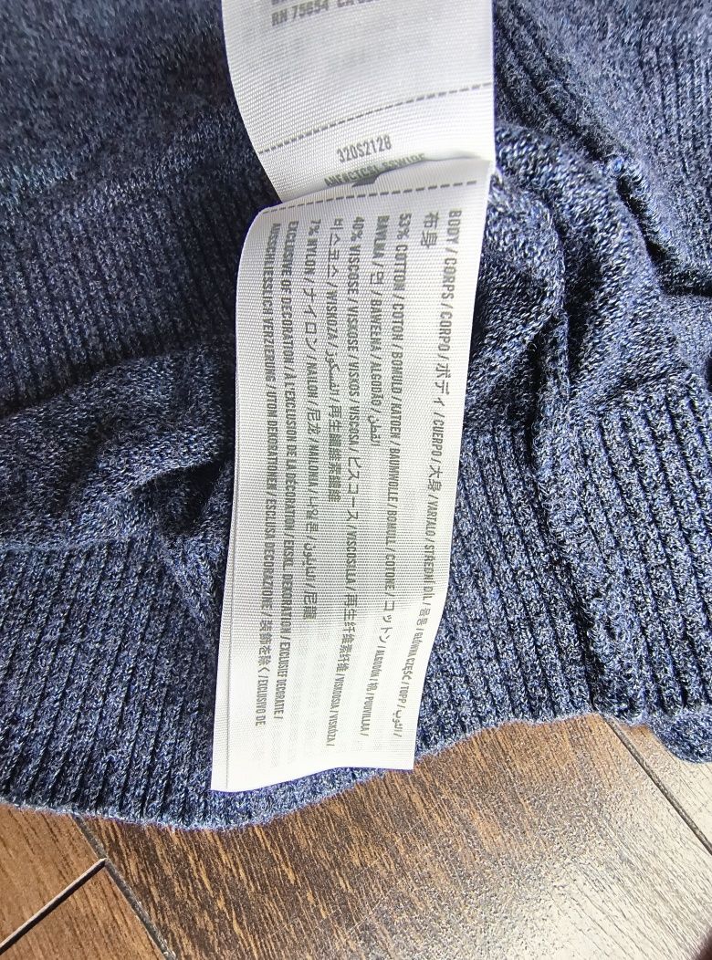 Sweter męski Hollister rozmiar S kolor granatowy melanż