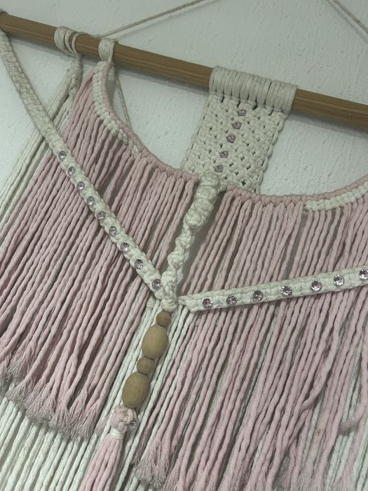 Galeria feita a mao em macrame