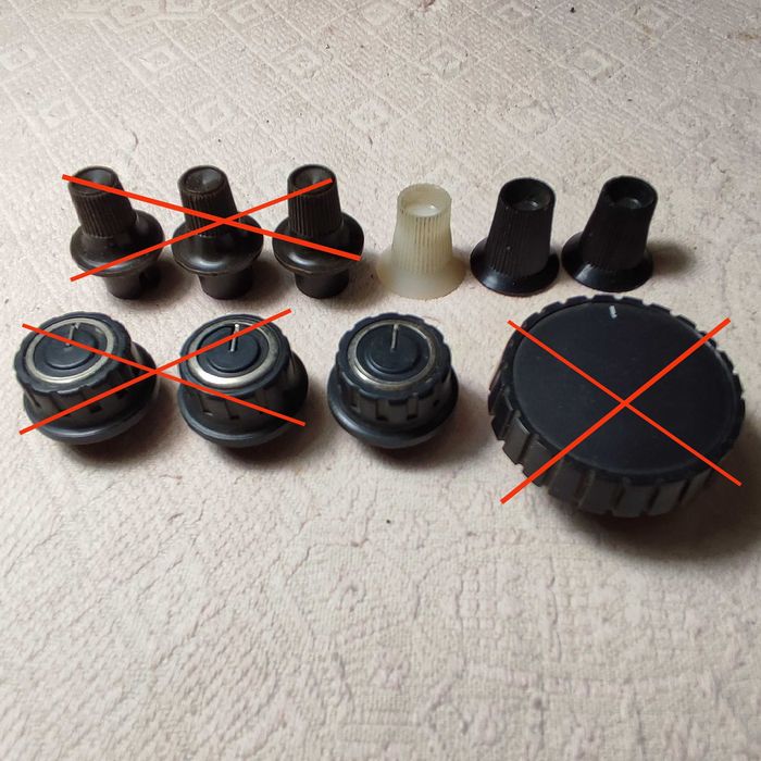 Ручки для радиоаппаратуры пластик