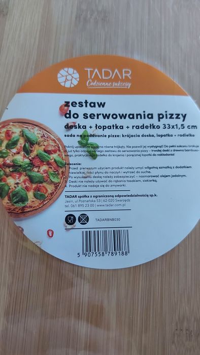 Zestaw do serwowania pizzy - nowy