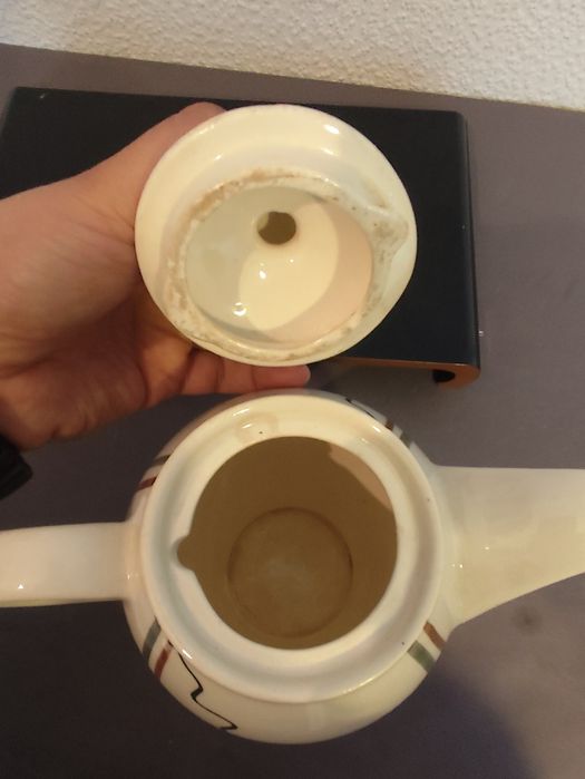 Dzbanek fajans koło new look vintage retro prl vintage