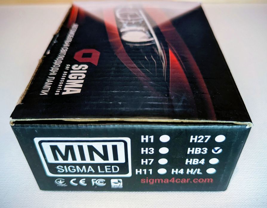 Led лампы SIGMA  HB3 (9005)