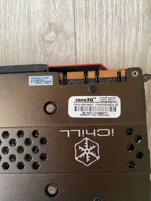 Відеокарта GTX 1070 Ti iChill X4 8GB