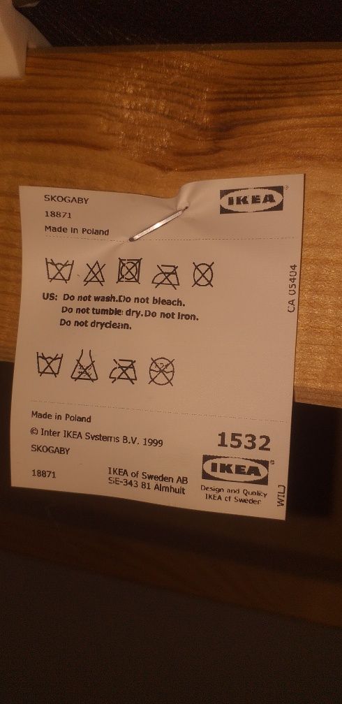 Sofa kanapa x2 SKOGABY IKEA szara skóra skórzana