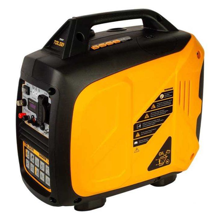 Генератор инверторный Tolsen 2400W бензиновый/2,4кВт/ЭКО режим/медь/г1