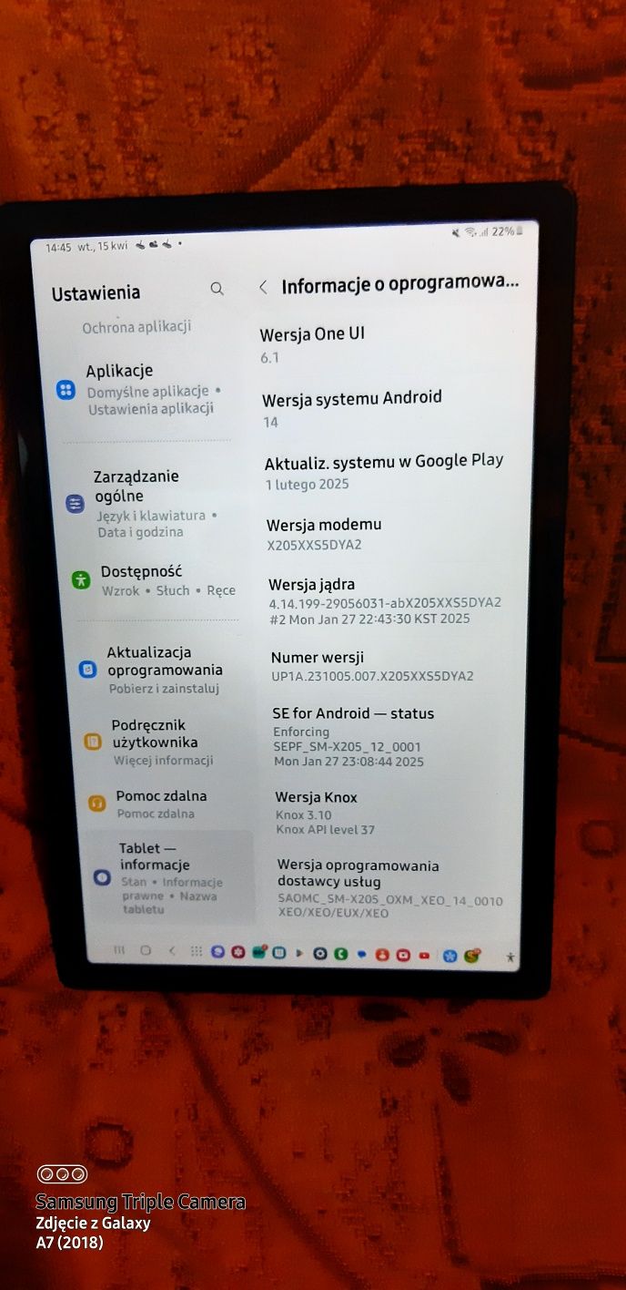 Sprzedam Samsunga A8 tab