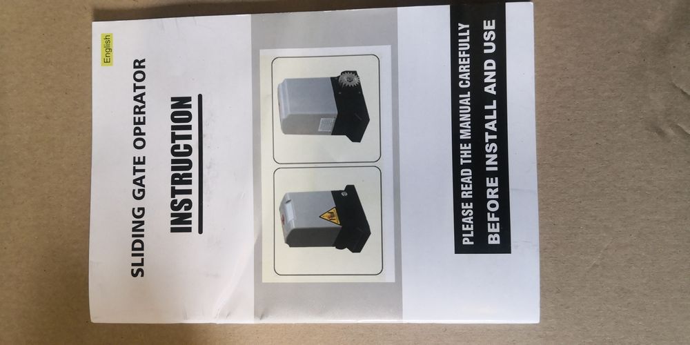 Napęd do bramy przesuwnej 550w komplet szyny czujki