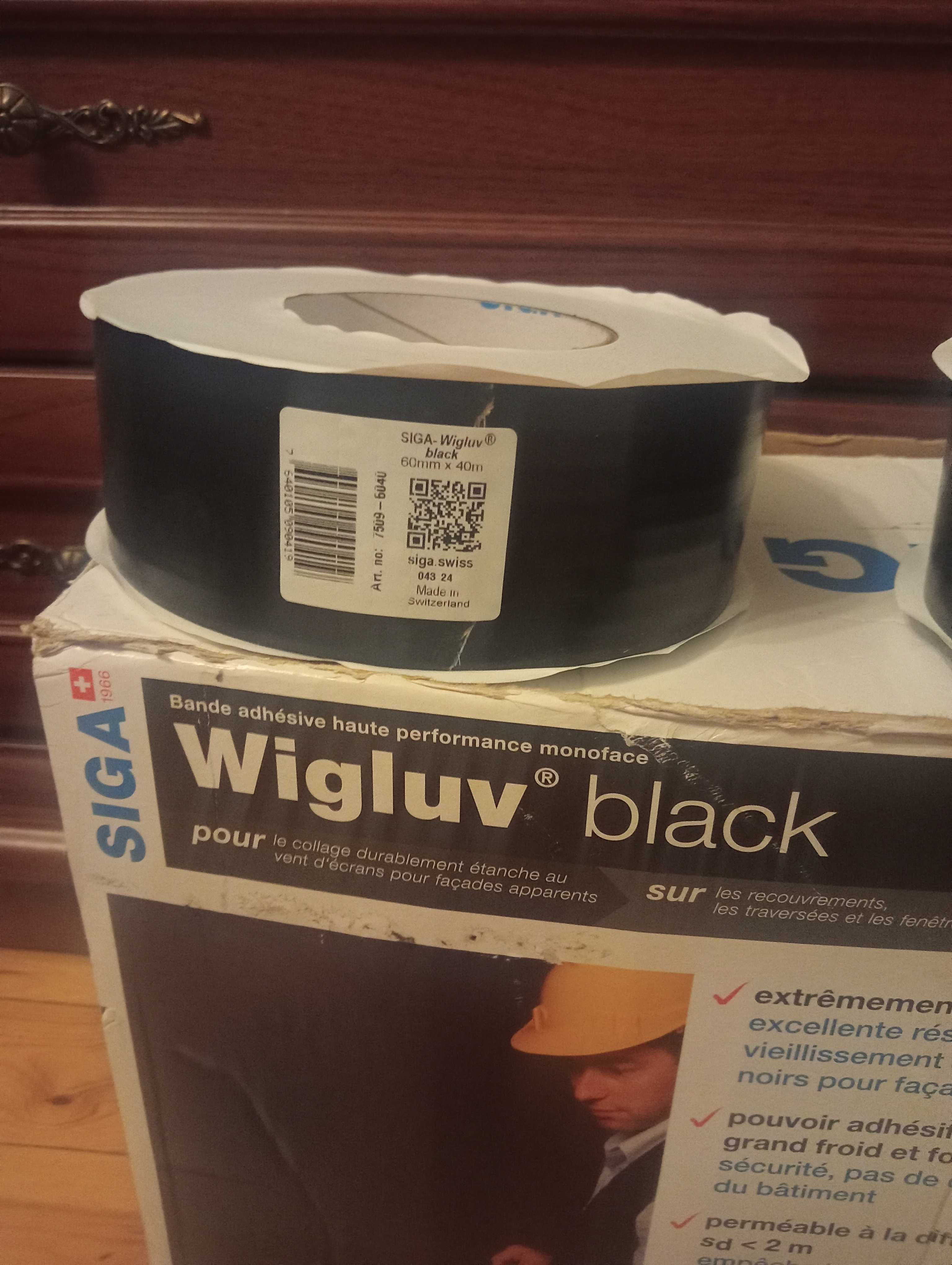 Taśma Siga Wigluv Black 60x40 oraz Elasto plasto Isocell 100mmx25