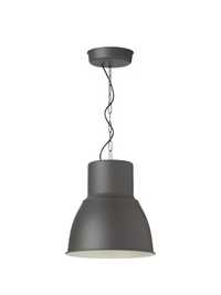 Ciemnoszara lampa wisząca Ikea Hektar