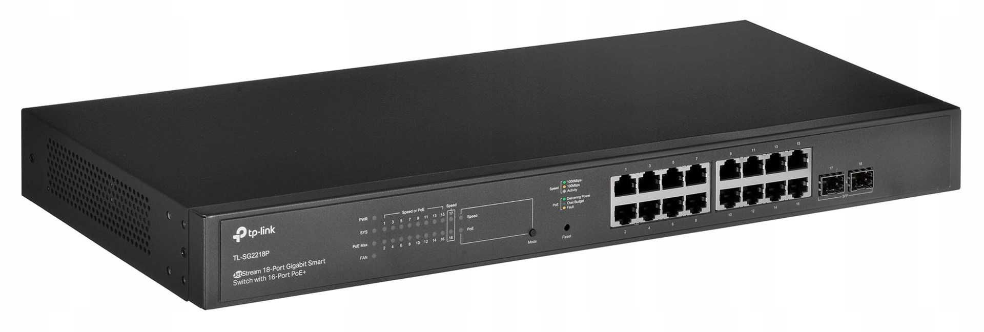 TP-link Switch TL-SG2218P Omada 16x1Gbit PoE+ 2SFP