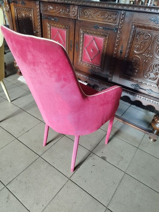 krzesło fotelowe do jadalni antyk Vintage