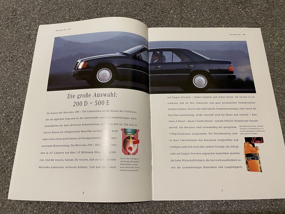 Prospekt Mercedes-Benz program lata 90