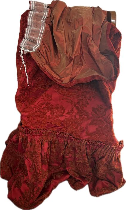 Komplet pałacowe kotary zasłony materiał żakard