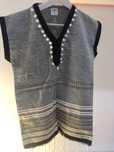 Vestido linho menina 6-7 anos-Novo