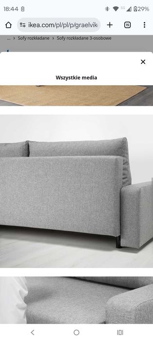 Kanapa rozkładana Ikea Gralviken - jak nowa
