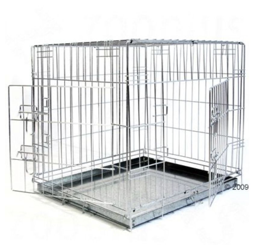 Klatka kennel dla psa XL ocynkowana 109x69x75cm składana