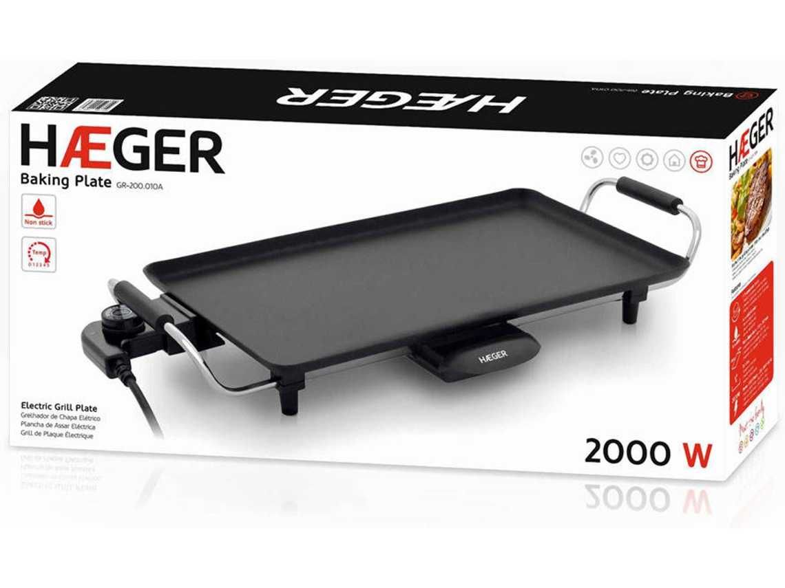 Baking Plate HAEGER 2000 w (brand new)/ GRELHADOR PLACA de MESA   novo