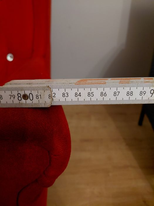 Fotel uszatek  czerwony