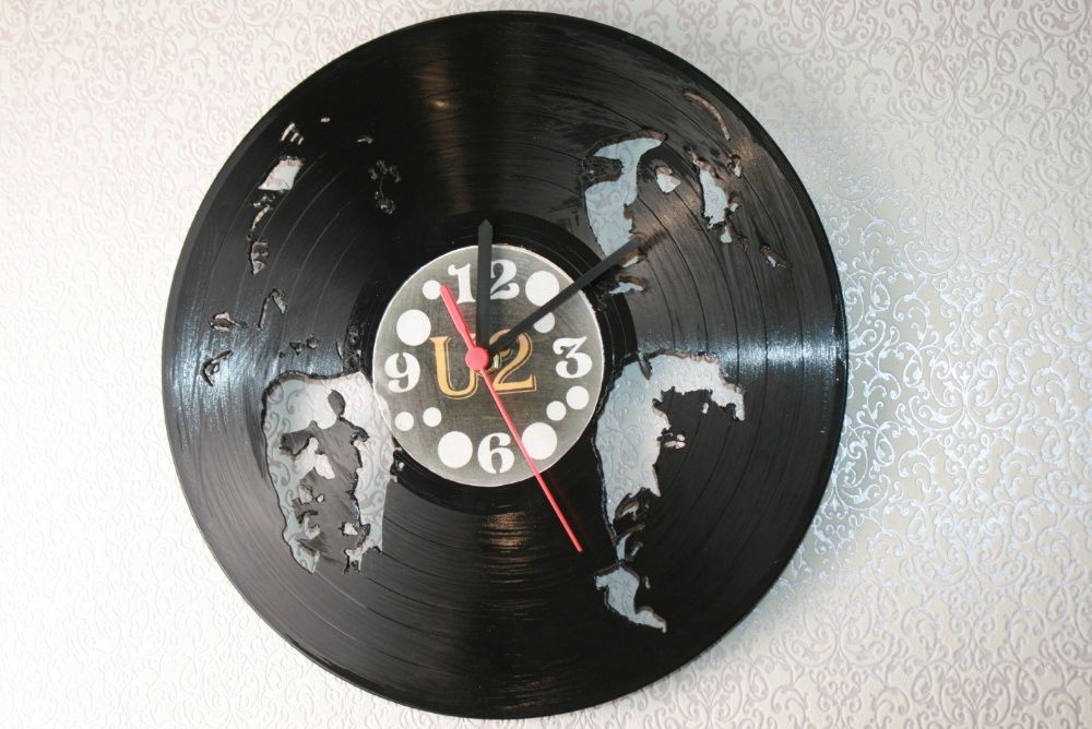 Relógio de Parede em Vinil de U2