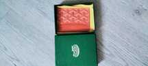 Portfel goyard czerwony card holder