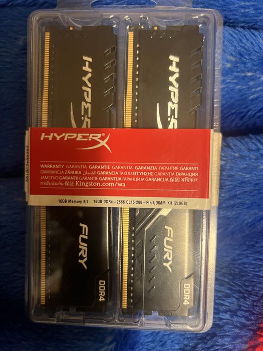 Memória DDR4 16GB (2x8GB) HyperX Fury 2666MHz
