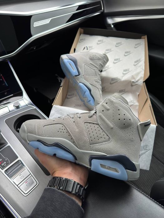 Чоловічі кросівки Nike Air Jordan Retro 6 Gray Sky