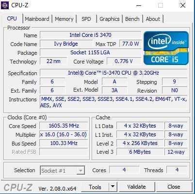 Procesor Intel i5-3470 4 x 3,2 GHz gen. 3 LGA 1155