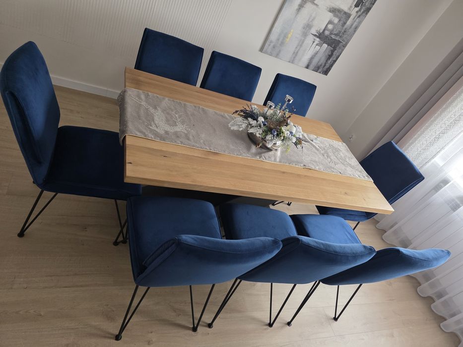 Krzesła tapicerowane welur