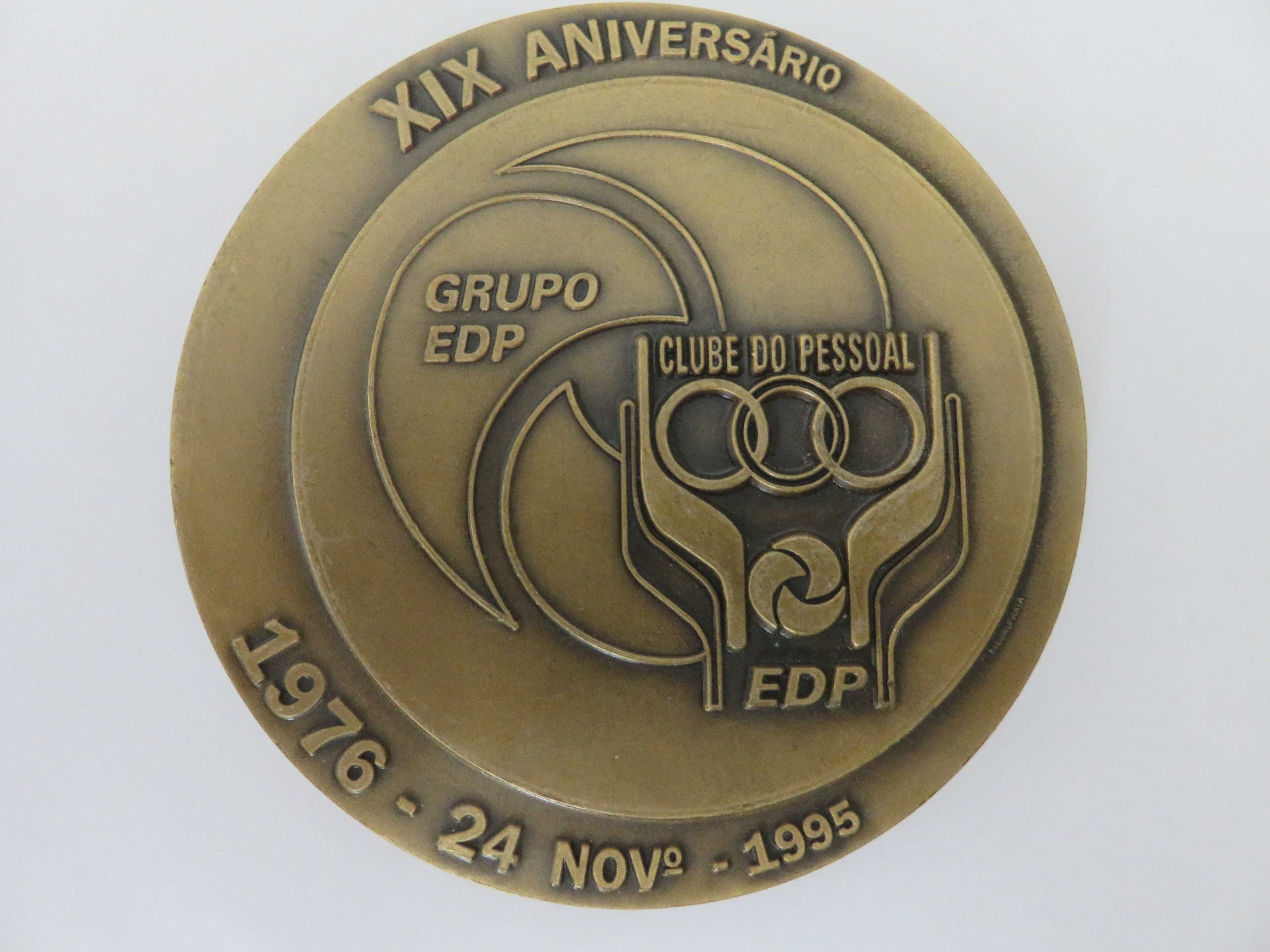 Medalha Aniversário Clube Pessoal EDP em bronze