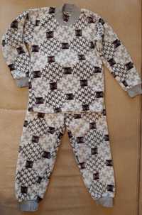 Махровая пижама теплая, мягкая, удобная 5-6 лет